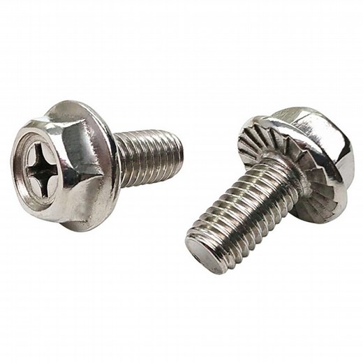 [Hot Item] SS304 316 Stainless Steel Cross Recessed Hex Flange Head Screw Bolt