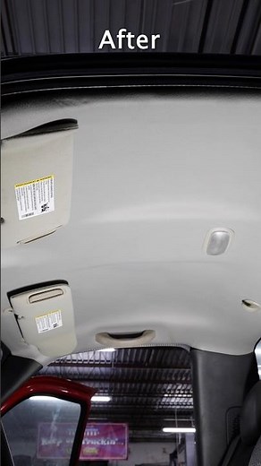Before & After installing a new Standard Cab ABS Plastic Headliner from LMC Truck #gmc #trucks