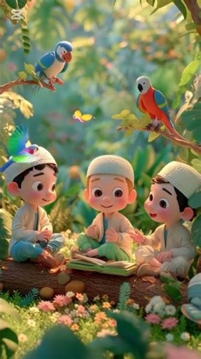 3D Cartoon Kids Recite Hadees ﷺ | Cute Islamic Animation
