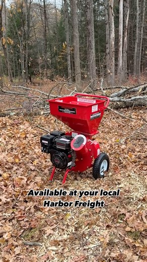 Harbor Freight on Instagram: "The Predator 212cc gas-powered Chipper/Shredder quickly reduces yard debris and branches to useful mulch. Available today at your local #HarborFreight."