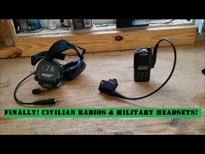My civilian Baofeng radio with military headset "Tactical" setup