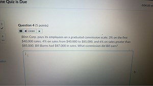 Blinn Corp. pays its employees on a graduated commission scale:... | Filo