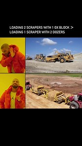 Loading 2 scrapers with 1 Ox Block > Loading 1 scraper with 2 dozers | K-Tec Earthmovers