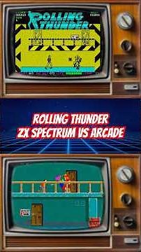 Rolling Thunder: ZX Spectrum vs arcade short retrogaming gameplay footage comparison #shorts #gaming