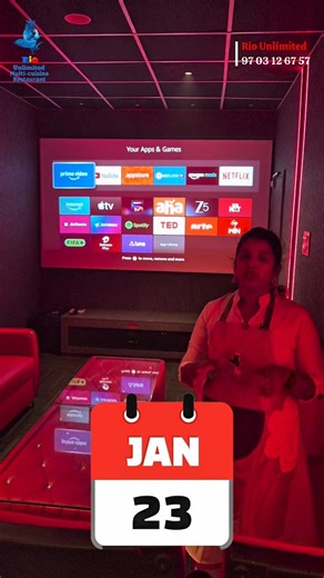 Rio unlimited Multi-Cuisine Restaurant on Instagram: "BOOK your slot to watch new OTT Releases this week at our Rio OTT THEATRE at Rio Unlimited multicuisine Restaurant Rajahmundry. This week new releases Jio hot star- Mark movie, chandrayaan Netflix- Tere Ishq main Zee5- sirai, 45 #otttheatre #ottmovies #rajahmundry #restaurant #instagram"