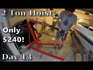 Cheapest Engine Hoist! Bayliner Project: Day 13 Vlog