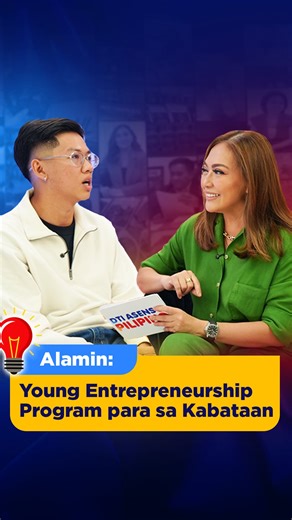Hello, Aspiring Young Entrepreneurs! May programa ang Department of Trade and Industry para sa inyo — ang Young Entrepreneurship Program (YEP). Bukod sa skill development at mentorship, tinutulungan din ng YEP ang mga kabataan sa networking opportunities at pagpo-promote ng kanilang mga negosyo at produkto. Kasama si Karen Davila, alamin natin ang iba’t ibang programa ng DTI para sa mga kabataan na gustong magsimula ng kanilang negosyo. Watch the full episode here: https://youtu.be/ZyUma0xTzZI #