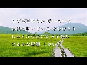 夏の思い出（歌詞付き）💐 詞/江間章子 曲/中田喜直