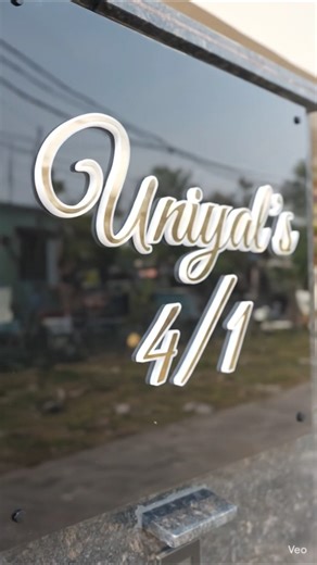 3D LED Name Plate With 12mm Acrylic or Rosegold SS let #nameboard #ledsign #addressplaque #ledboard