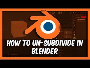 How to un-subdivide in Blender 3.6 Tutorial