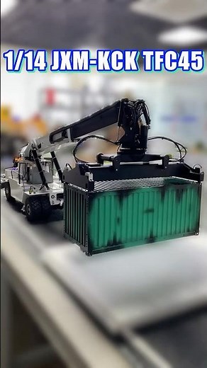 THE 1/14 SCALE TFC45 HYDRAULIC FRONTAL CRANE REACH STACKER CAN ACTUALLY LIFT CONTAINERS #rc