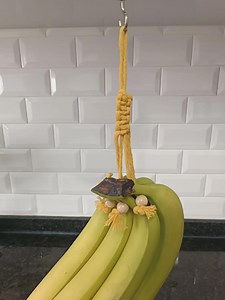 Macrame Banana Hanger Pattern | Boho Kitchen Decor DIY (PDF   QR Video) - Etsy