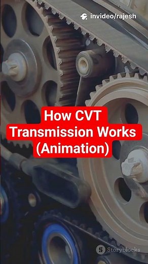 How CVT Transmission Works (Animation) #learnwithmerm #automobile #engineeringshorts