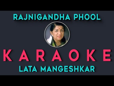 Rajnigandha Phool Tumhare | Karaoke with Hindi Lyrics | Lata Mangeshkar | Rajnigandha | Jatin Aria