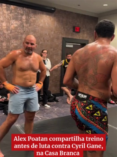Ninguém segura o homem! Poatan segue em preparação para estreia no peso-pesado! No próximo domingo (14/6) acontece Freedom 250, evento do UFC que será realizado na Casa Branca em celebração dos 250 anos da Independência dos Estados Unidos. Alex Poatan fará a luta co-principal da noite, em estreia no peso-pesado, contra Cyril Gane. 📹 @jorgeguimaraes #poatan #ufc