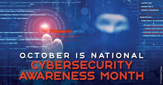 National Cybersecurity Awareness Month spotlights cybersecurity as a shared responsibility that affects all Americans. As threats to technology and confidential data increase, you need to take steps to reduce your chances of being affected. The Cybersecurity & Infrastructure Security Agency recommends you turn on multifactor authentication, update your software regularly, think before you click on a link, and use strong passwords. | JCE Co-op