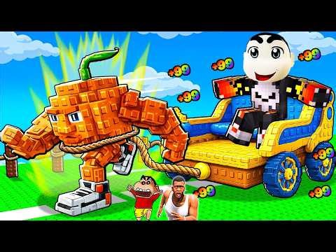 SHINCHAN NOOB vs PRO vs HACKER in BRAINROT CHARGE ROBLOX with FRANKLIN & CHOP | DREAM SQUAD