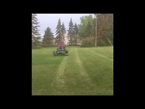 Mowing with two John Deere z950r