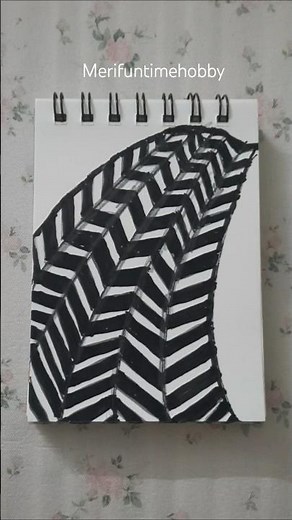 3D Easy Zentangle Pattern for Beginners | Relaxing Drawing Art