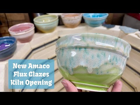 New Amaco Potters Choice Flux Glazes Kiln Opening!