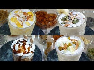4 Easy Milkshake Recipe - How to Make Refreshing Summer Drinks - 4 Homemade Ice Cream Milkshakes