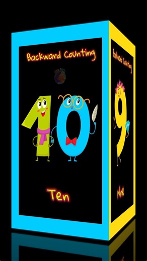 Backward counting number song for kids #staylittlechannel #learning