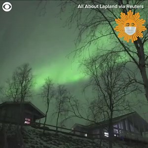 17K views · 1.3K reactions | The northern lights illuminated the sky in the Lapland region of Finland on Sunday, Oct. 25. https://cbsn.ws/35HTIgi | CBS Sunday Morning | Facebook