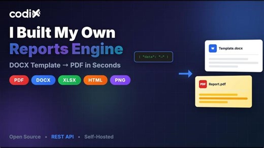 I Built My Own Reports Engine | From DOCX Template to PDF in Seconds | Abdullah Azmi