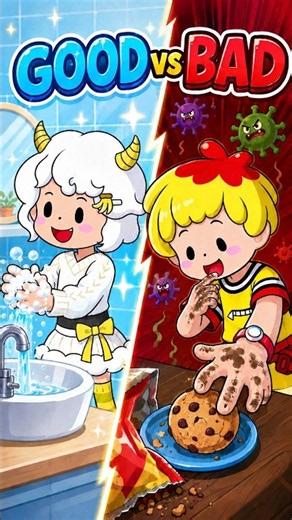 【寸劇】良い子？悪い子？Dood vs Bad ★サンサンキッズTV ★#shorts #ai