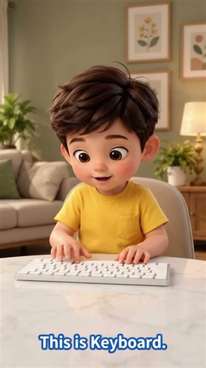 Computer Basics for Kids: Laptop, Keyboard, and Mouse! 💻 #KidsLearning #EducationalVideos #english