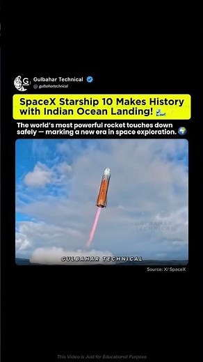SpaceX Starship 10 Makes History | Indian Ocean Landing Changes the Game! 🌊🚀