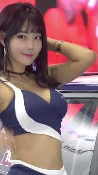 Beautiful Korean Car show Model in Mini Skirt