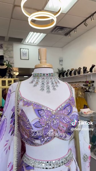 Lavender dreams in every stitch 💜 This stunning floral lehenga features delicate handwork, a flattering silhouette, and a soft, flowy dupatta Size:38(can be altered up to 44) Price:$600 Color may vary slightly due to lighting and screen settings DM us to place your order or visit us in-store 🤍 📍 Address: 1074 Liberty Ave, Brooklyn, NY 11208 We offer nationwide shipping across the USA 🇺🇸✈️ (Flat shipping fee: $7) Please note: All sales are final — no exchanges or returns. For inquiries or ad