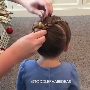 134K views · 1.2K reactions | [-VIDEO TUTORIAL-] "How to do a Braided Bun" Braided buns are extremely easy and can go with basically any style that has a pony tail! Happy Sunday! | Toddler Hair Ideas | Facebook