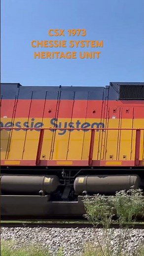 CSX 1973 CHESSIE SYSTEM HERITAGE UNIT LEADING