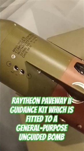 Raytheon Paveway II laser- guidance kit 汎用無誘導爆弾に装着されるレイセオン・ペイブウェイIIレーザー誘導キット 🇬🇧🔥🇺🇸