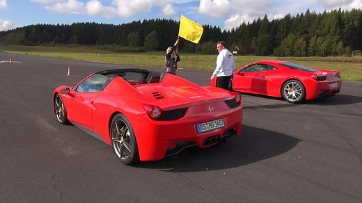Ferrari 458 Italia vs. Audi R8 V10 vs. Ferrari 458 Spider – Supercar Showdown! 🔥🏎️