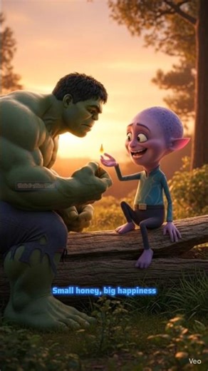 Hulk & Alien Steal Honey in USA Jungle 🍯😂 | Funny AI Shorts | ‪@HulkAlienUSA‬