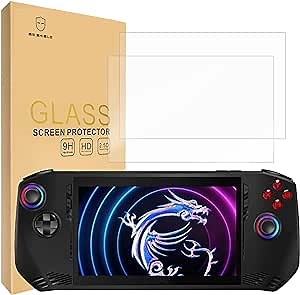 Mr.Shield Screen Protector compatible with ASUS ROG Ally X/ROG Xbox Ally/MSI Claw A1M [Tempered Glass] [2-PACK] [Japan Glass with 9H Hardness]