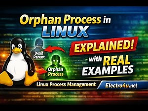 Orphan Process in Linux | Explained with Real Examples | Linux Process Management | Electro4u