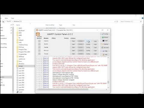 Configuring apache and mysql in xampp