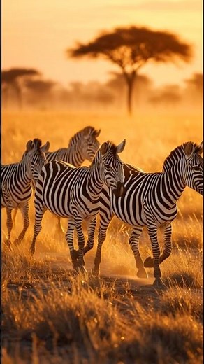 Peaceful Zebras in the Wild | Relaxing African Nature Scenery in 8K