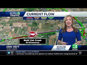 Massive traffic delays in Northern California following crashes