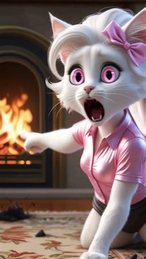 Kitten Climbs into Chimney – Dad Cat’s Heroic Rescue!