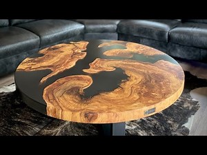 DIY Round Epoxy Table & GIVEAWAY