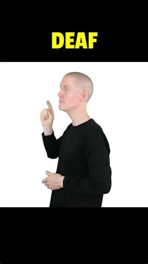 ❤️ How to sign DEAF in ASL.