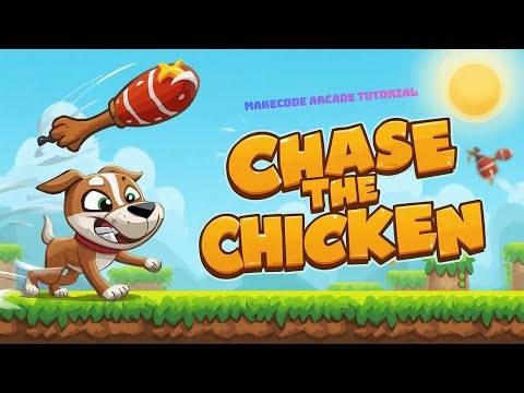 MakeCode Arcade Beginner Tutorial (Step-by-Step) | Chase the Chicken Game