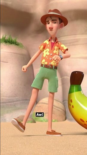Mr. Brown vs. the banana floatie 🏖️