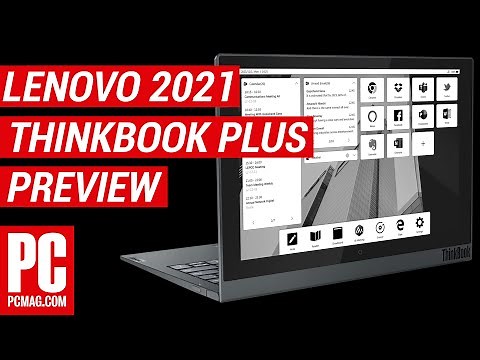 First Look: Lenovo's 2021 ThinkBook Plus Has a Big E Ink Screen on the Lid