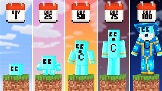 Evolving on one block pushes Minecraft survival limits